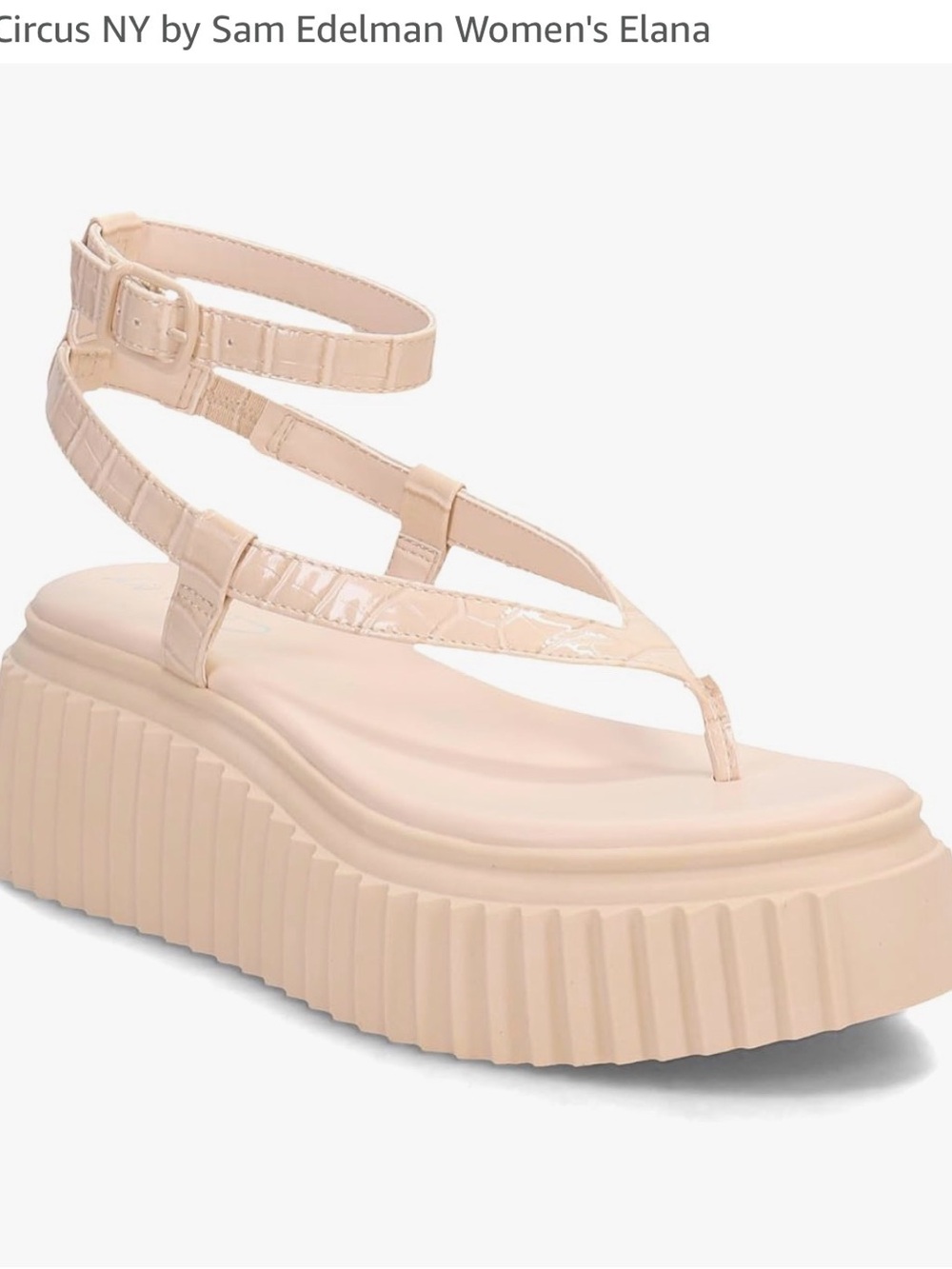 Circus ny Sam Edelman Elana Platform Sandal - Nude! NWT!